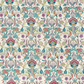 Bangalore, Flamingo - Fabric Only